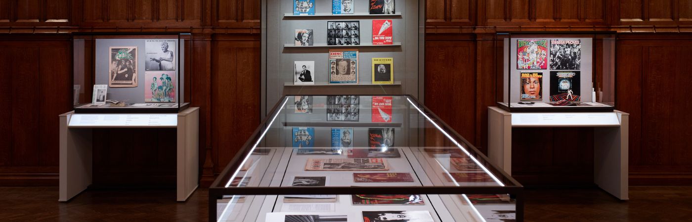 Items on display in the exhibitions gallery